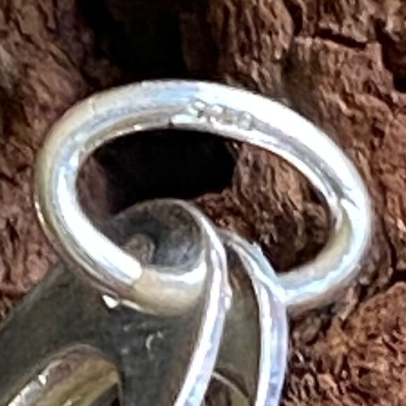 Faith Love Hope Sterling Silver Heart Pendant - Picture 4 of 6